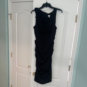 Elegant Black Cache Sleeveless Dress